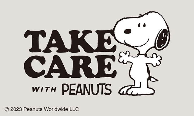 TAKE CARE WITH PEANUTSビジュアル画像