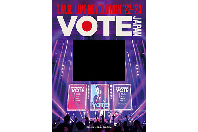 『T.M.R. LIVE REVOLUTION ’22-’23 -VOTE JAPAN-』完全生産限定盤ジャケット写真