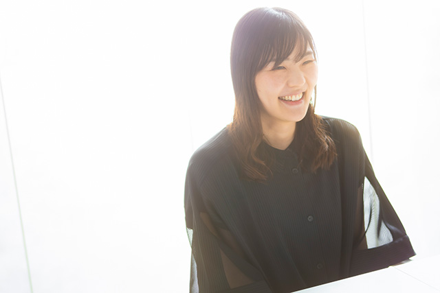 Miho Matsumoto in black costume