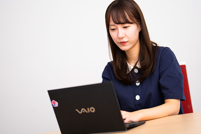 PCで仕事をするRIE