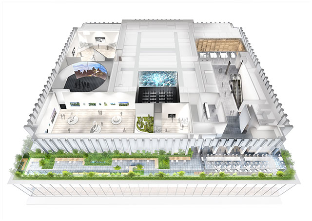 『CREATIVE MUSEUM TOKYO』の内観図