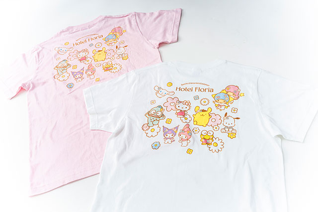 Tシャツ サンリオキャラクターズ PINK / WHITE（S・M・L・XLサイズ）
